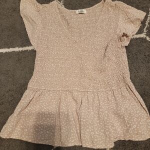 Japna Light Brown Textured Top